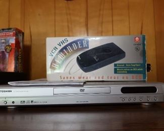 Toshiba DVD Player = VHS Rewinder