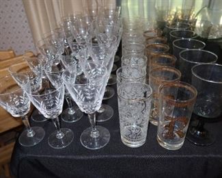 Crystal Goblets - Midcentury Glasses