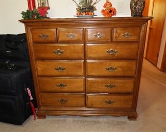 12 Drawer Maple Dresser