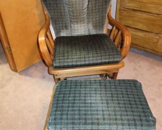 Glider Chair and Stool
