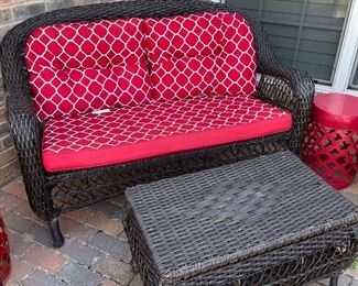 woven outdoor furniture set