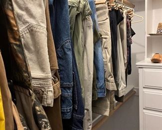 men's jeans, pants, chinos, khakis