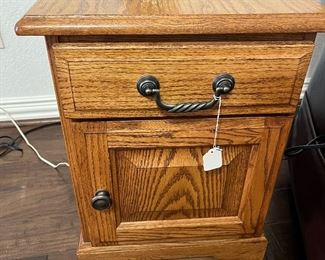 oak side table