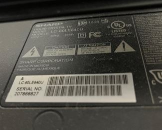 Sharp LCD tv
