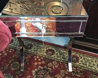 Toby Beveled Glass Table - new - perfect condition.