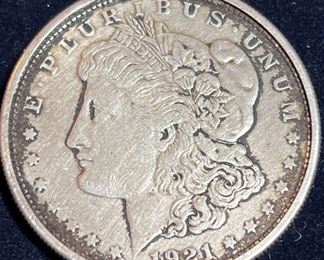1921S Liberty One Dollar Pendant Necklace
