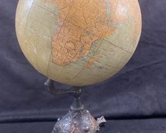 Early World Globe On Ball And Claw Base