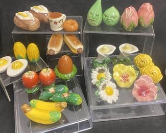 Food And Flowers Salt Pepper Shakers