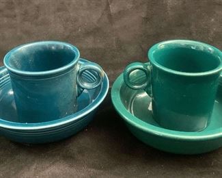 Homer Laughlin Fiesta JuniperTurquoise Mugs