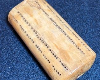 Inuit Carved Cribbage Board