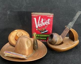 Velvet Tobacco Tin, Pipe More