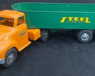 Vintage 1954 Tonka Steel Carrier Semi Truck