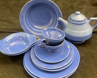 Vernon Kilns Early California Blue Dishes