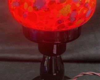 Vintage Mosaic Glass Globe Ceramic Table Lamp