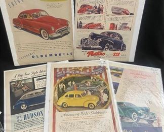 Original Collectible Auto Ads