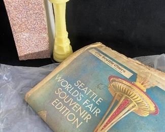 Seattle Worlds Fair Space Needle Candle, Newspaper
