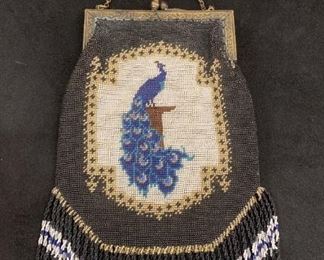 Art Nouveau Peacock Purse