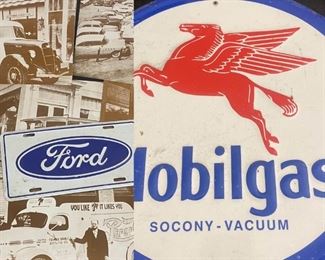 Mobile Sign, Ford Plate Photo Cards Of Vintage Pepsi  Coke Trucks