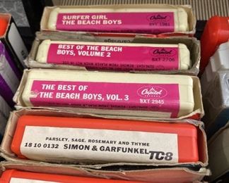 Three Cases Of Vintage 8Track Tapes