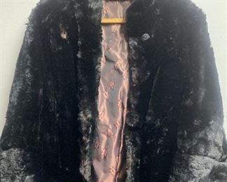 Ladies Black Fur Short Jacket