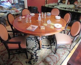 Bevan - Funell 72" dia. Table with 6 chairs and Sideboard