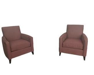 $400 - Pair of Bassett Bryce Accent Lounge Chairs SS117-3 Description: Tight back lounge chairs with gently curved track arms, welt less seat cushion and tapered wood legs. The oversized seating area is disguised by the sleek silhouette of these chairs. Beautiful neutral rich tone for a sophisticated pop of color.
Dimensions: 30 x 34 x 36H
Condition: Very good condition.
Location: Local pickup Darnestown, MD. Contact us for shipper suggestions.