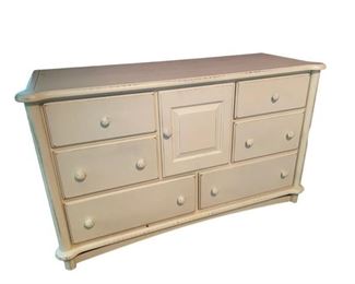 $200 - Description: This 6-drawer combo dresser created that coastal look we love. Each drawer opens to reveal space for all your shirts, socks, and sweaters. In the middle, this dresser has a cabinet door to hide additional storage space for delicates and other personal items.
Dimensions: 53 x 20 x 32H
Condition: A bit of staining on top
Location: Local pickup Darnestown, MD. Contact us for shipper suggestions.