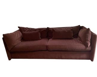 $200 - Yi's Re-upholstered Brown Couch SS117-22 Description: Comfortable and stylish, this 2 cushion sofa provides mazimum seating while not looking to big for a smaller room. Straight arms and a deep, luxurious seat makes this the most comfortable spot in the house. The clean lines and neutral upholstery make this a great fit for many spaces in your home. Matching chair and ottoman also available.
Dimensions: 38 x 88 x 29H
Condition: Re-upholstered by Yi's
Location: Local pickup Darnestown, MD. Contact us for shipper suggestions.