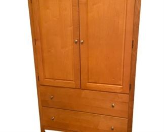 $300 - Stanley Furniture 2 Door Entertainment Armoire from the Preface Collection SS117-21 Description: Entertainment Armoire features, in upper section: 2 doors with a large open section for TV or more. In lower section there 2 full size drawers for added storage.
Dimensions: 42 x 20 x 63.5H
Condition: Very good condition
Location: Local pickup Darnestown, MD. Contact us for shipper suggestions.