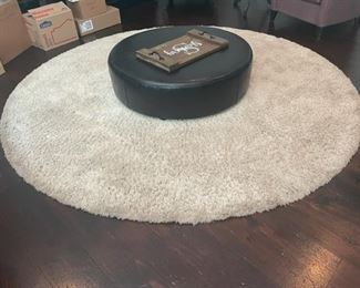 $120 - 9' Round Shag White Rug SS117-5
Description: Add a breezy Left Coast-cool vibe throughout the room with this plush rug. Made using high-quality synthetic yarns in creating the luxurious texture. Great way to add interesting definition to a room.
Dimensions: 9ft Round
Condition: Great condition. There was a dog in the home.
Location: Local pickup Darnestown, MD. Contact us for shipper suggestions.