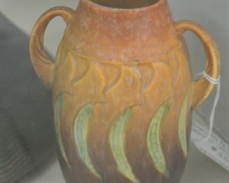 Roseville Falline Brown Vase- 6 1/4 inches