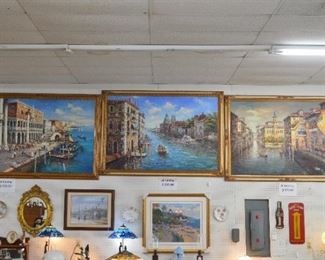 3 Large Oil Paintings