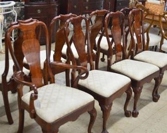 8 Ball & Claw Chippendale Chairs