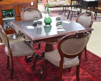 Game Table, 4 Chairs