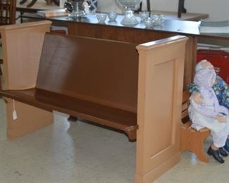 Small Wooden Church Pew