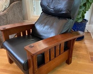 Stickley leather recliner