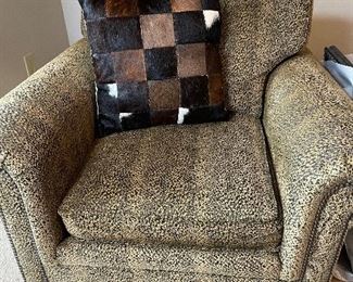 Leopard print chair by Ashley Custom