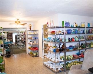 House Filled with over 10000 Glass and Pottery Pieces 