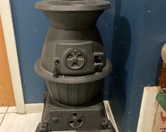Cast iron pot belly stove $190