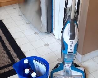Bissell Crosswave vacuum and cleaning supplies