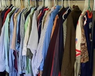 Men's shirts ties and belts