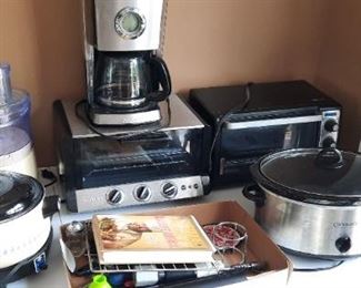 Keurig, toaster ovens, coffee pots, crock pots 