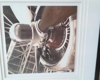 Airplane engine Framed art