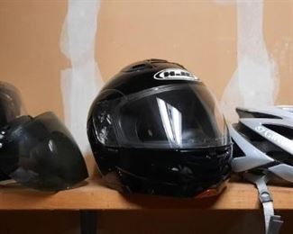 Motorcycle and bike helmets