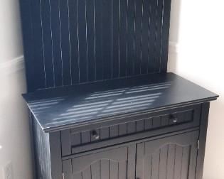 Entryway hall tree cabinet