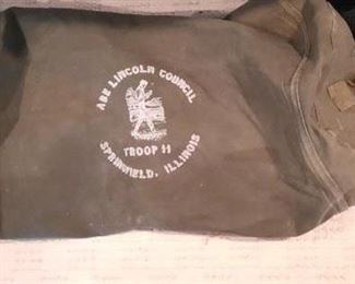 Vintage boy scout duffle bag