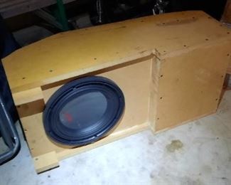 Alpine "R" 10 inch subwoofer in box