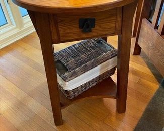 Leick Furniture Mission Style Round Side Table