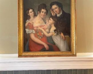 Large Family Portrait Original Oil on Canvas