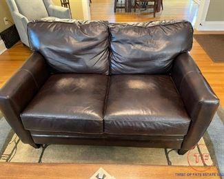 Leather Loveseat